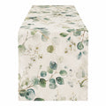Chemin de table motif feuilles vertes 180x40 cm