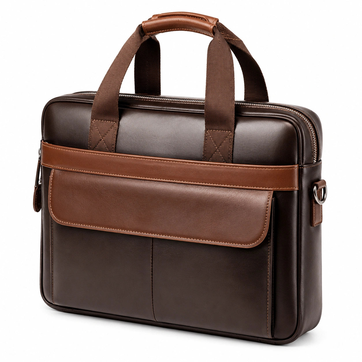 Malette pour ordinateur portable 15 pouces marron foncé