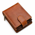 Portefeuille compact pour homme en marron