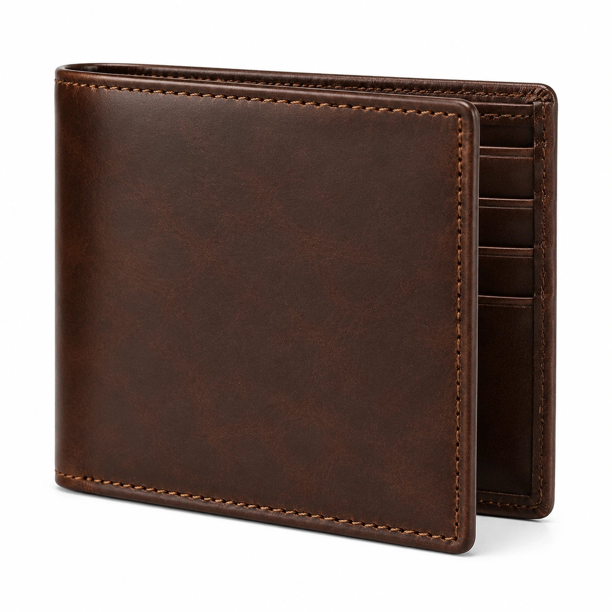 Portefeuille classique pour homme avec compartiments à cartes - Marron