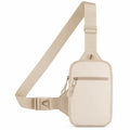 Sacoche Bandoulière Beige Unisexe avec Design Moderne