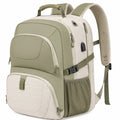 Sac à dos multifonction avec port USB Kaki/Beige