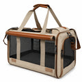 Sac de transport pour animaux moyen beige et marron
