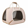 Sac de Transport pour Animaux Domestiques Beige Élégant