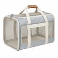 Sac de transport pour animaux avec maille respirante Gris